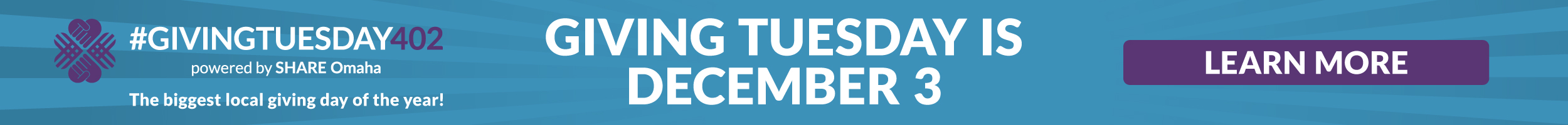 Giving Tuesday is December 3: Learn more